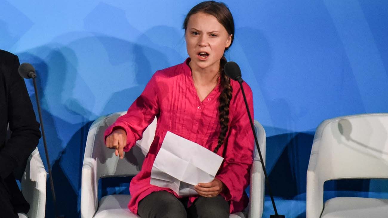 Greta Thunberg  en la ONU