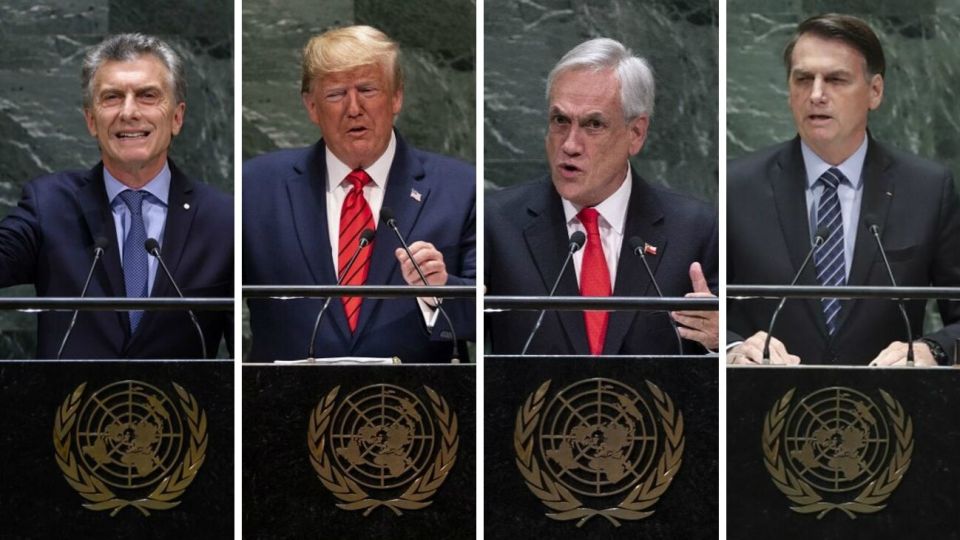 El presidente Mauricio Macri y sus pares de Chile y Brasil instaron este martes a la comunidad internacional a utilizar todas las herramientas diplomáticas y jurídicas disponibles para acabar con la "dictadura" de Nicolás Maduro.