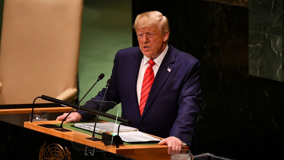 ONU. Donald Trump, presidente de los Estados Unidos.