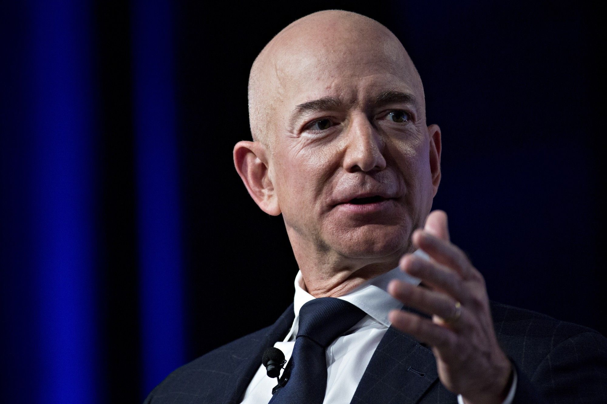 Amazon CEO Jeff Bezos Speaks At Air Force Association Air, Space & Cyber Conference