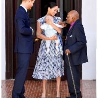 Archie junto a sus padres en la gira por Sudáfrica