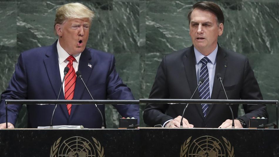 Donald Trump y Jair Bolsonaro en UN 20190925