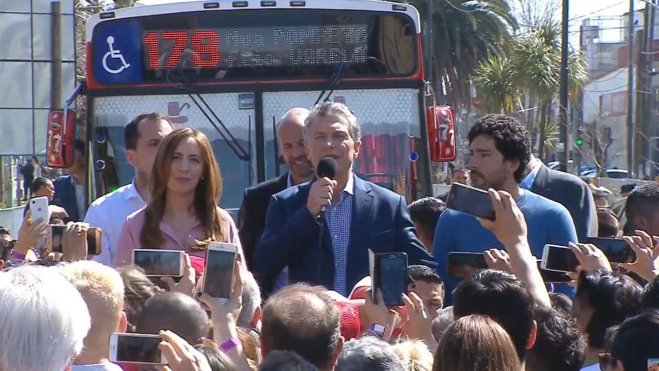 Mauricio Macri y Vidal en Campaña.