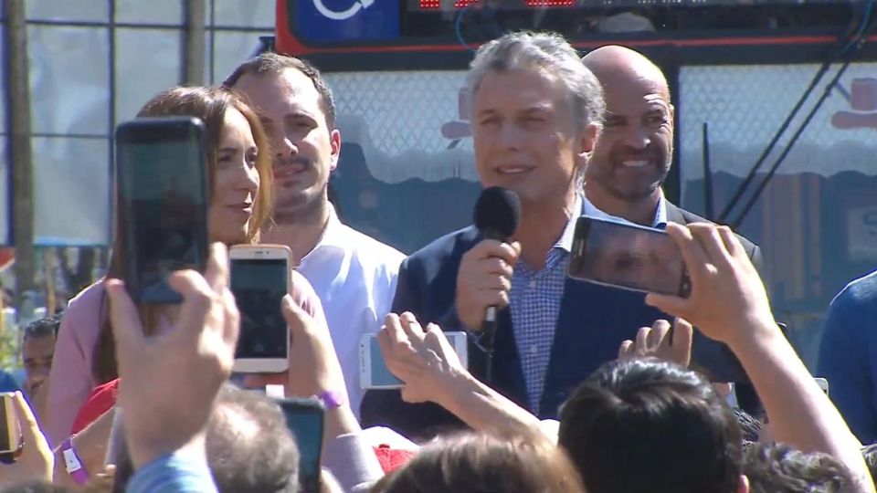 Mauricio Macri y Vidal en Campaña.