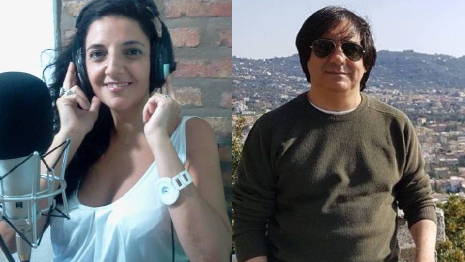 Claudia Vázquez y Rodolfo Ridao. La locutora fue agredida por el dueño de FM Bohemia.