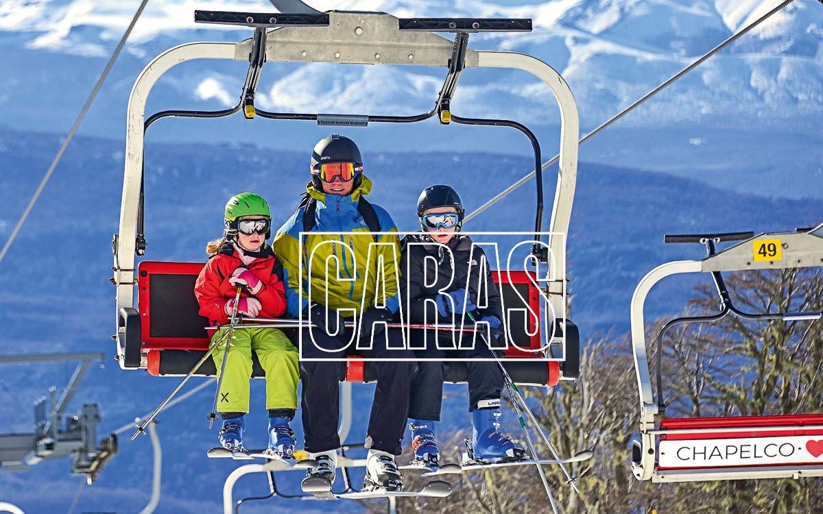 El ex "Puma", Manuel Contepomi presenta su familia en Chapelco