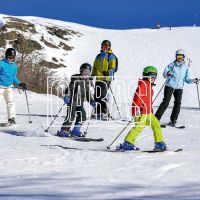 El ex "Puma", Manuel Contepomi presenta su familia en Chapelco