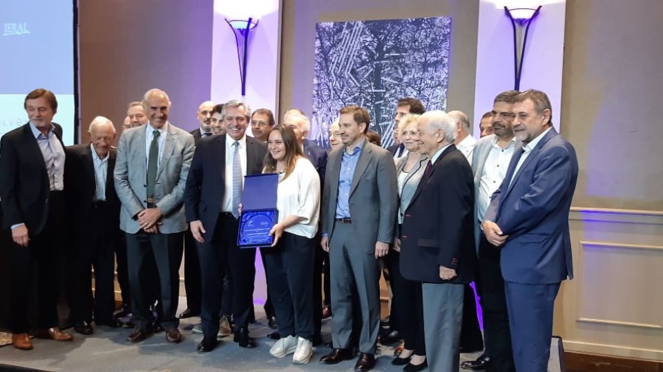EN CORDOBA. Alberto Fernández convocó a un pacto social a los empresarios de esa provincia.