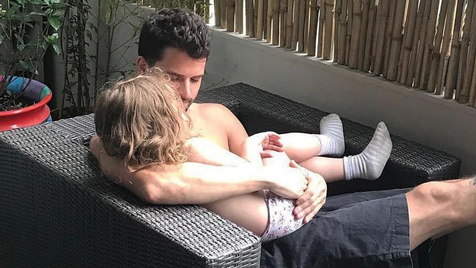 Vaca Narvaja. La ex pareja de Florencia cuida de la nena de 4 años.