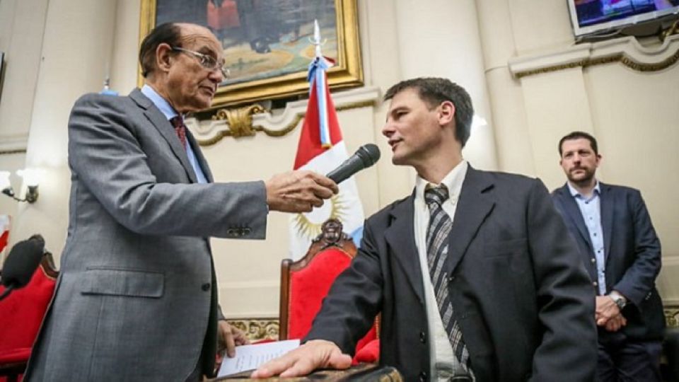 REEMPLAZO. Mauricio Sebastián Schmitz, el reemplazante de García Elorrio.