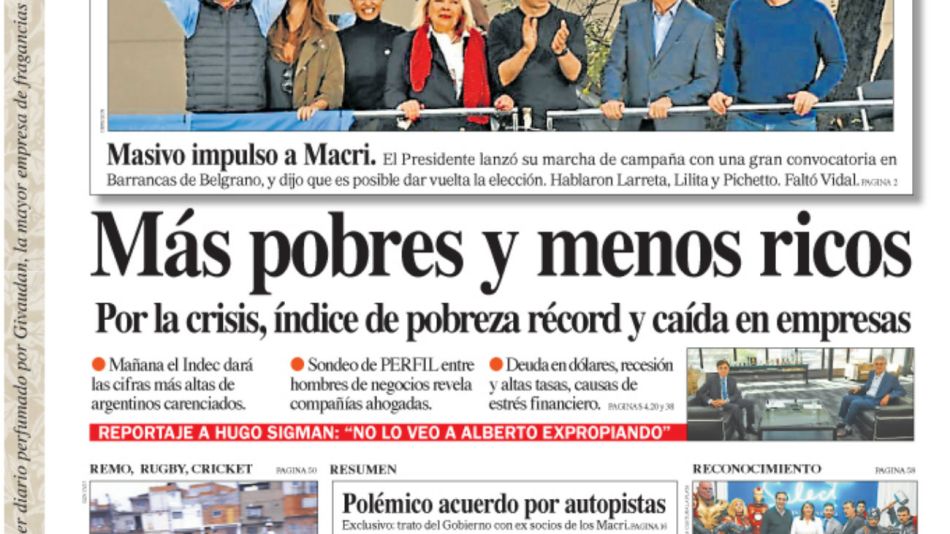 tapa diario perfil