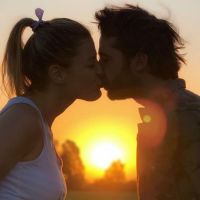 Eugenia Tobal y su novio en la dulce espera