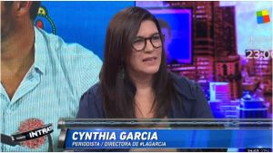 La periodista Cynthia García.