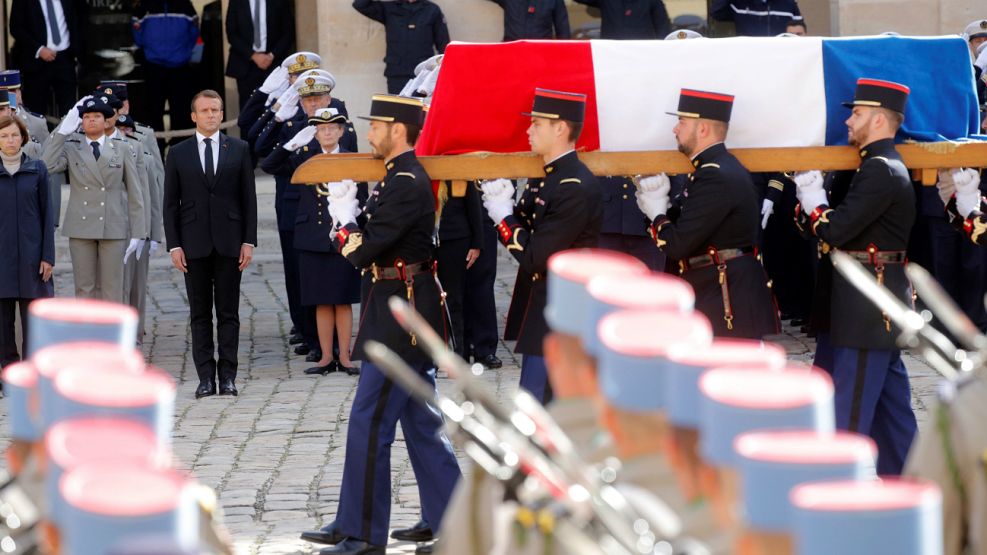 Funeral con honores a Chirac.