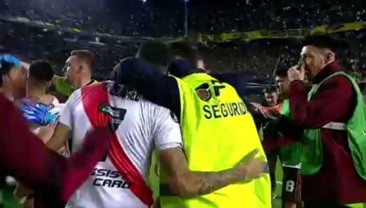 seguridad festejo jugadores river bombonera captura video 23102019