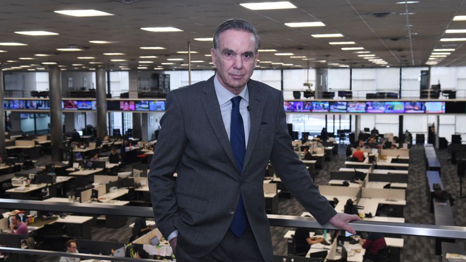 El Senador Miguel Angel Pichetto es entrevistado por alumnos de la escuela de periodismo de Editorial Perfil.