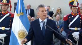 Mauricio Macri, en el homenaje a los soldados abatidos por Montoneros en 1975 en Formosa.