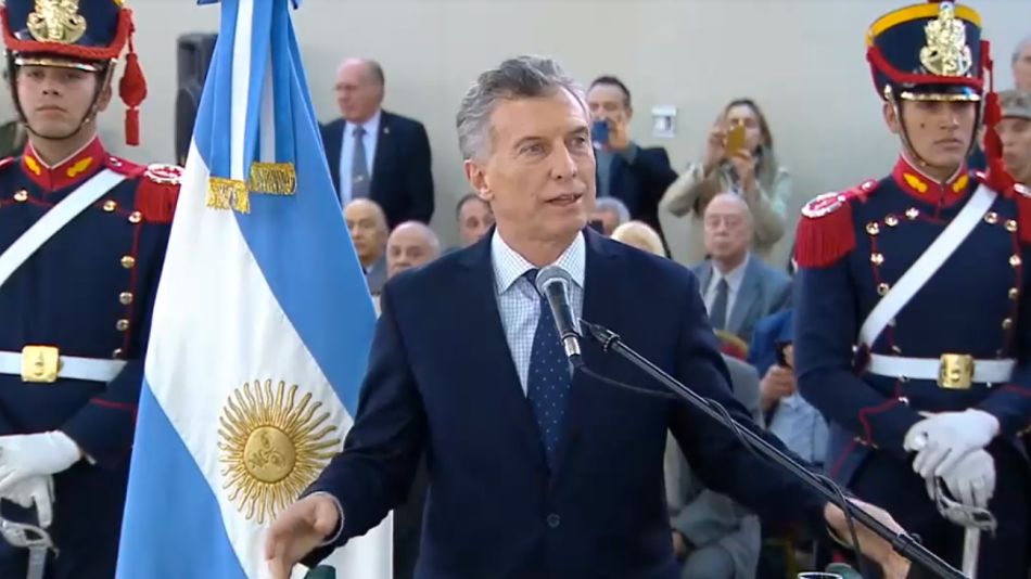 Mauricio Macri, en el homenaje a los soldados abatidos por Montoneros en 1975 en Formosa.