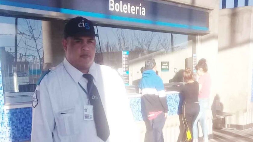 Diego Contrera, hasta la semana pasada salía de la cárcel para trabajar en una estación de trenes de Rosario