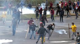 Disturbios y protestas en Ecuador.
