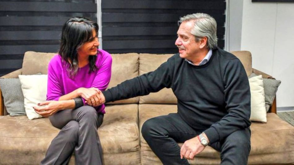 Alberto Fernández y Natalia De la Sota.