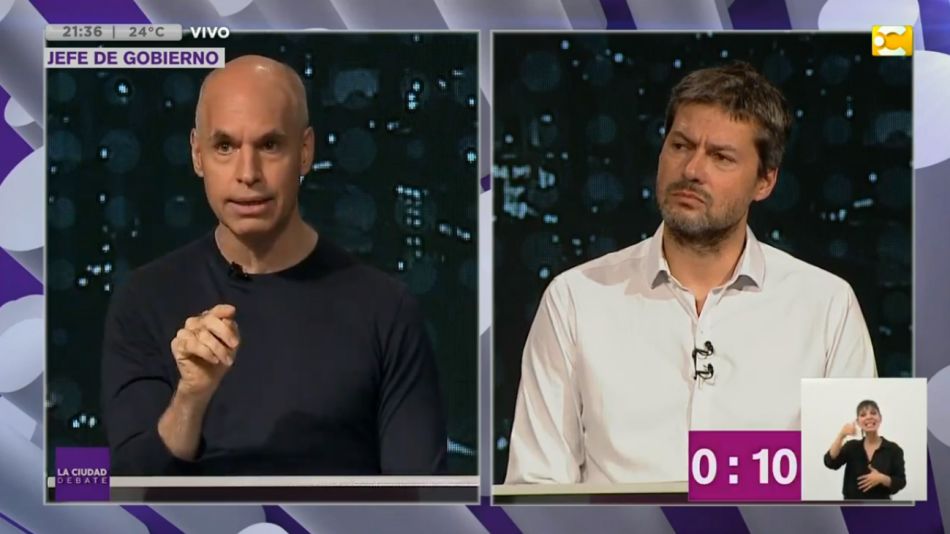Rodríguez Larreta y Lammens debate
