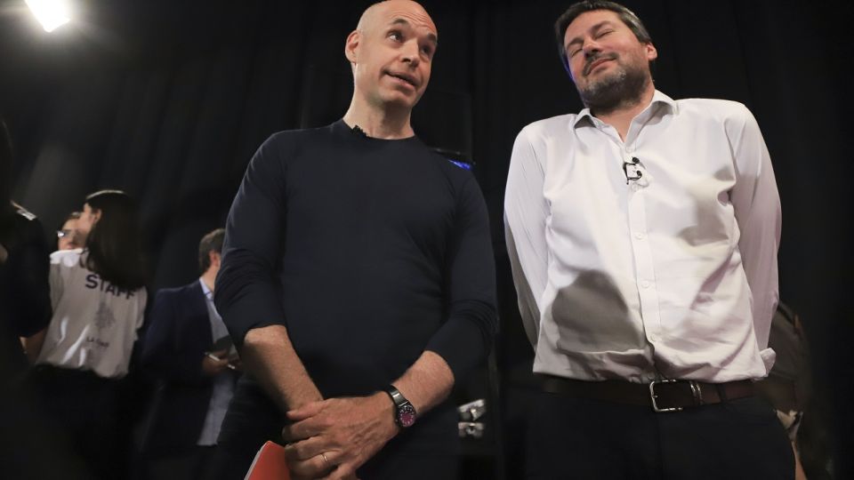 Horacio Rodríguez Larreta junto a Matías Lammens.