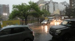 Día de lluvia en Buenos Aires.