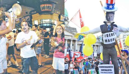Crisis. Algunos comparan las manifestaciones en contra del gobierno de Macri con los cacerolazos de 2001, que motivaron la renuncia del presidente De la Rúa.