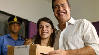 Capitanich, votando este domingo 13 de octubre en las elecciones chaqueñas.