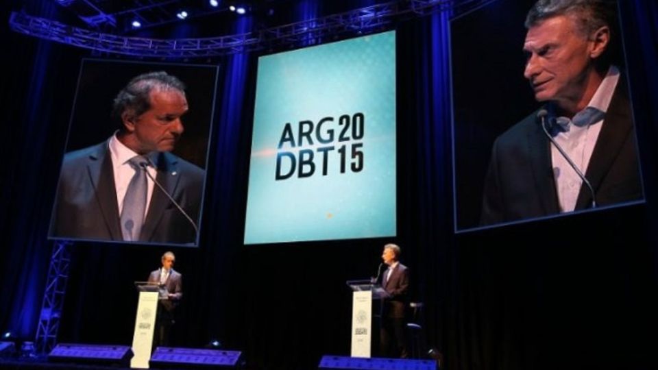 Mauricio Macri y Daniel Scioli.