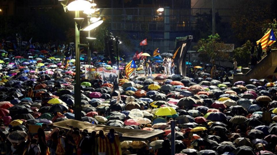 Protestas en Cataluña.