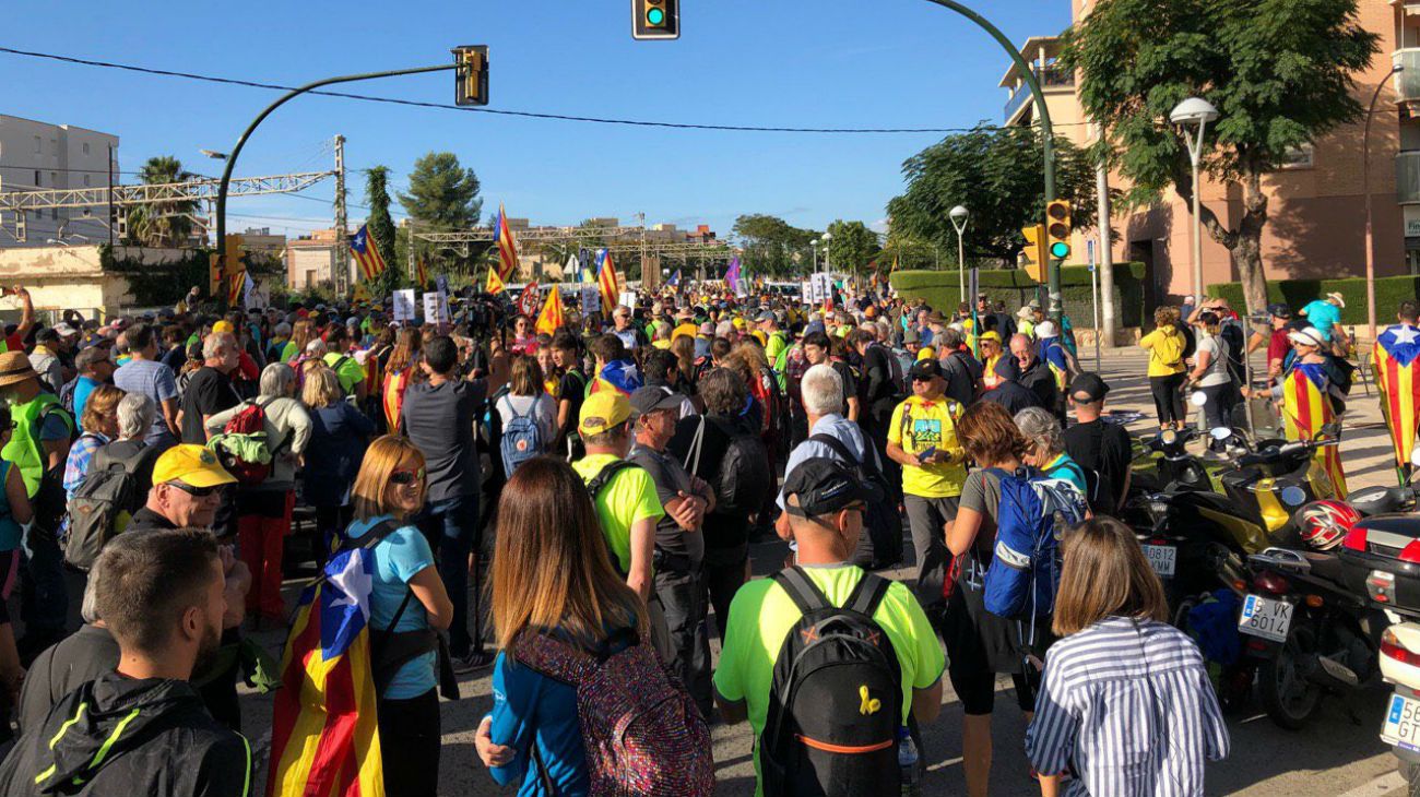 Las cinco columnas de marchas están en camino a Barcelona, donde llegarán el próximo viernes.