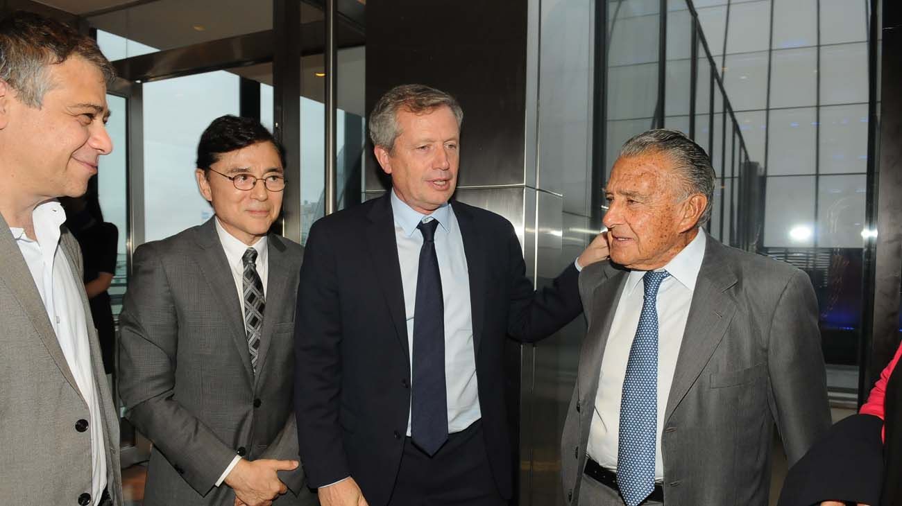 Sergio Abrevaya, Jorge Fontevecchia, Emilio Monzó y Eduardo Eurnekián en los Premios Perfil 2019.