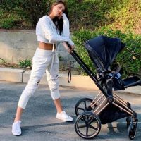 Eva de Dominici y su bebé