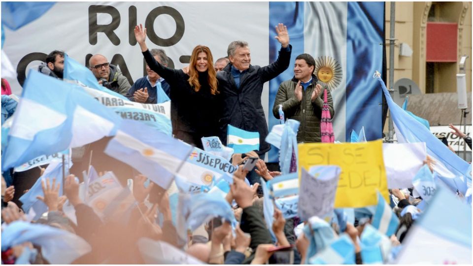 Mauricio Macri en Córdoba, en su gira del