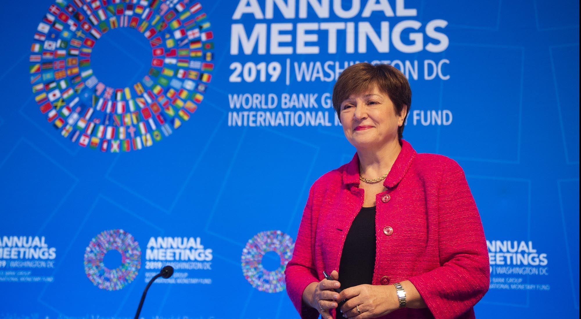 Conferencia de Prensa de la titular del FMI Kristalina Georgieva.