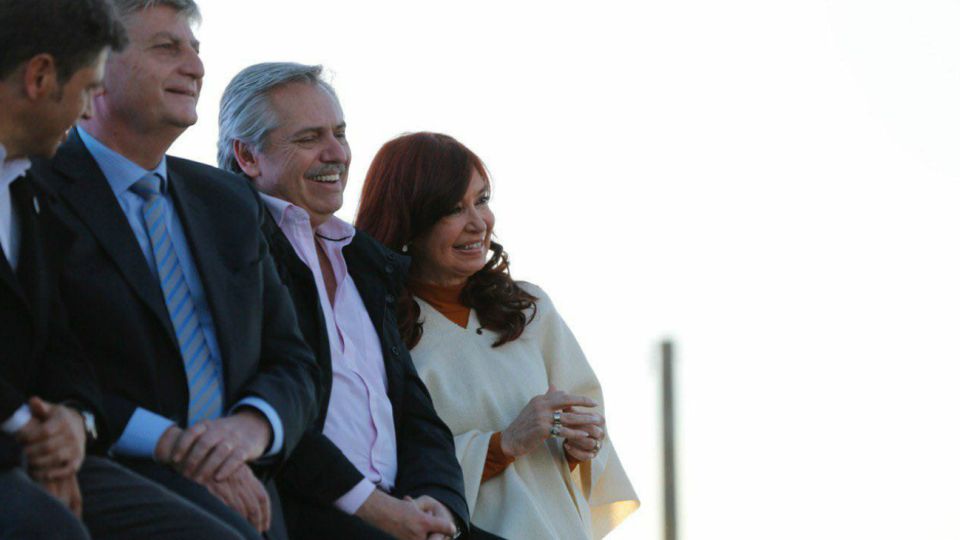 Alberto y Cristina, junto a Verna y Kicillof en La Pampa