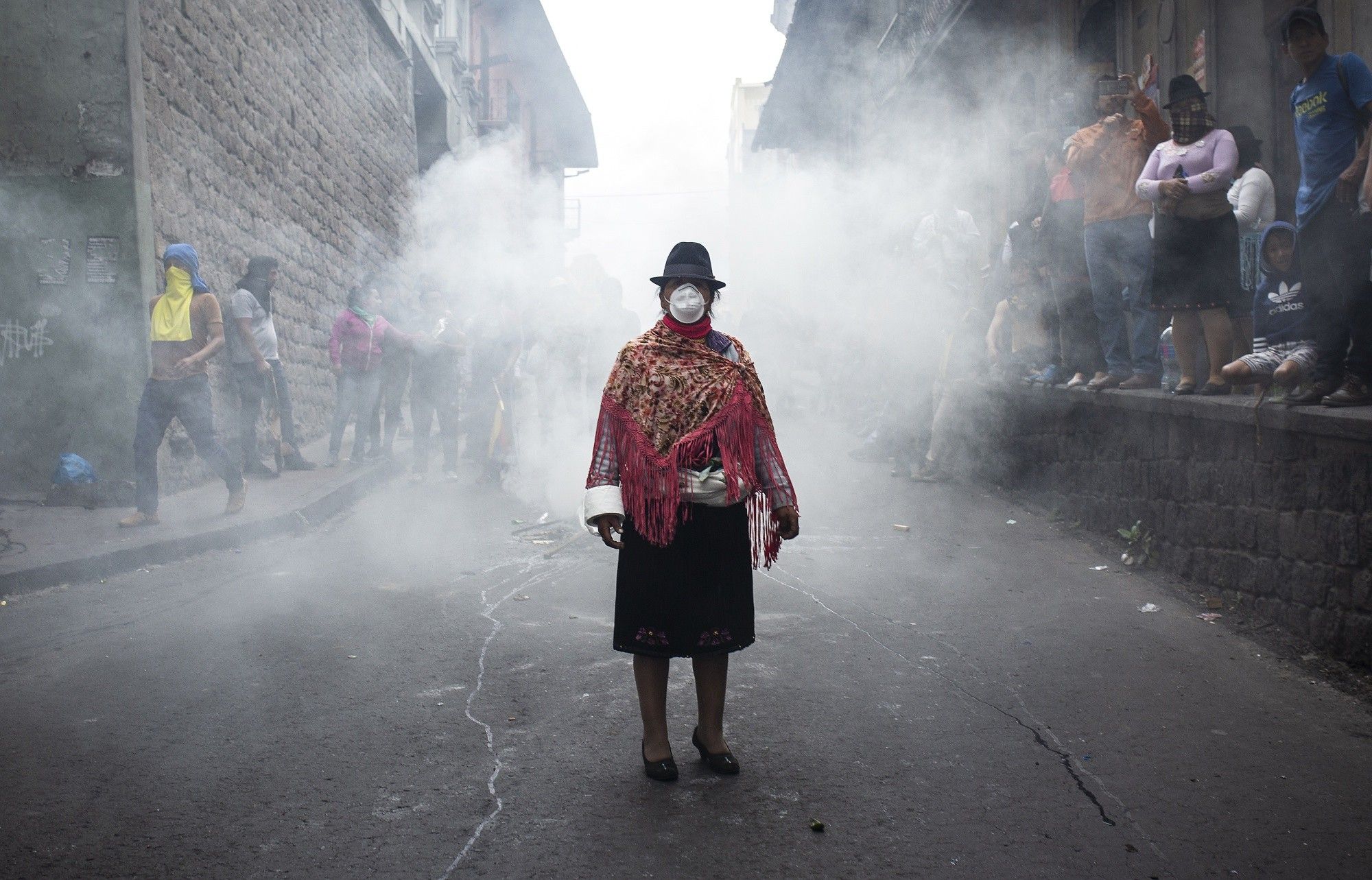 Demonstrators Continue Protest As Ecuador Government Holds Talks To End Chaos After Fleeing