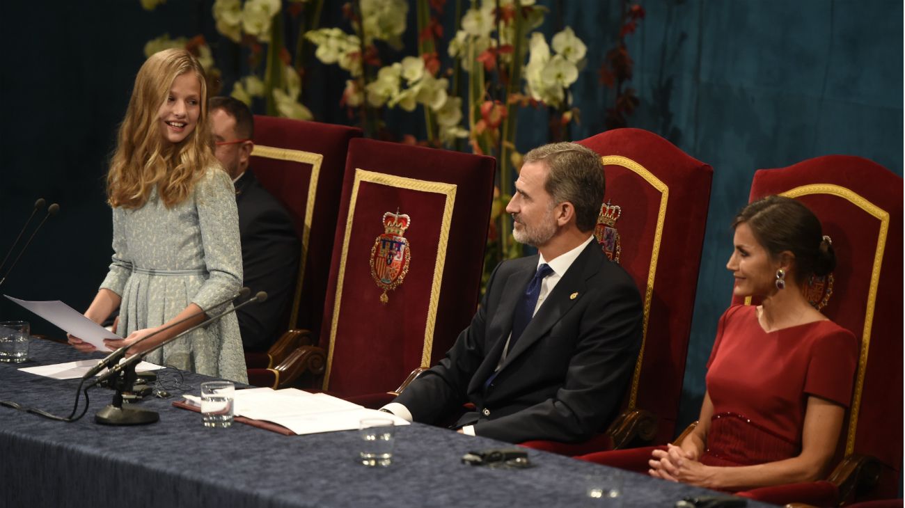 Leonor en la entrega de los premios Princesa de Asturias