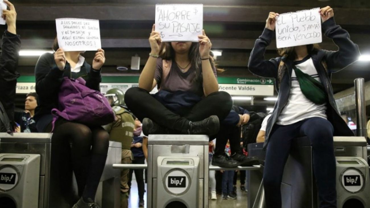 Las protestas en Chile por los aumentos tarifarios fueron muy graves.