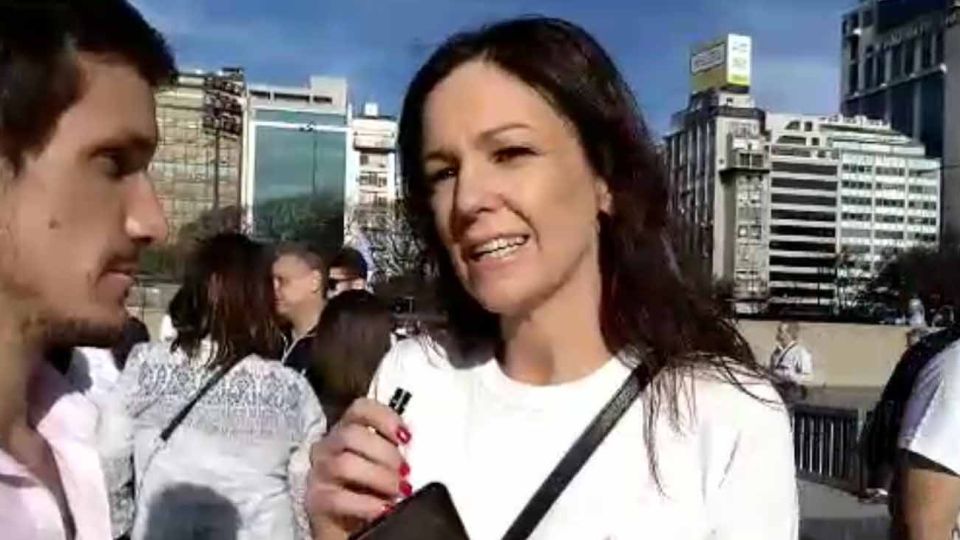 Marcha Si se puede en el obelisco