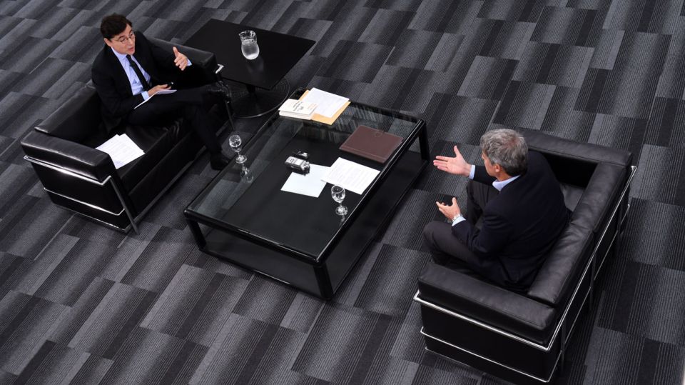 Adolfo Prat-Gay, en la entrevista con Jorge Fontevecchia.