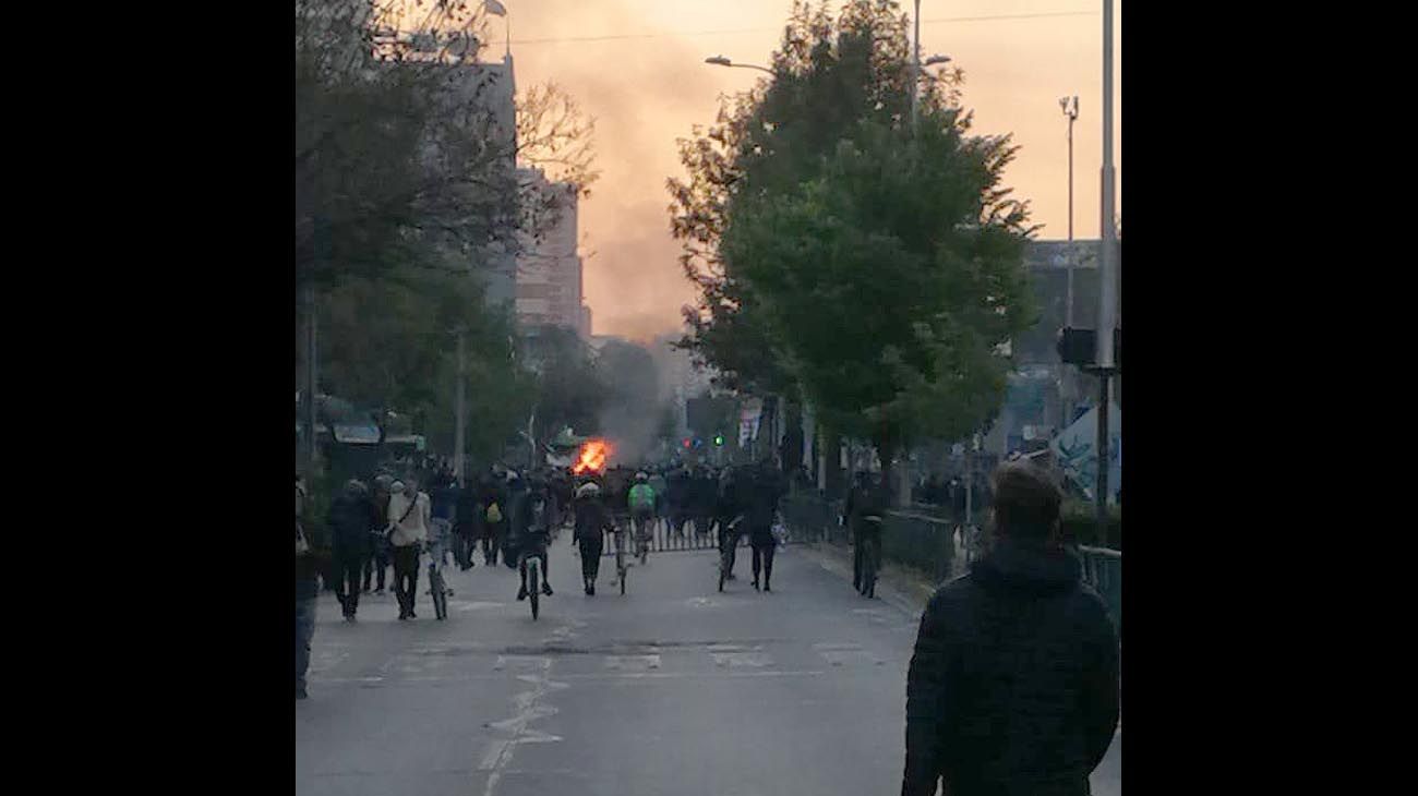 LA situación actual en Santiago de Chile.