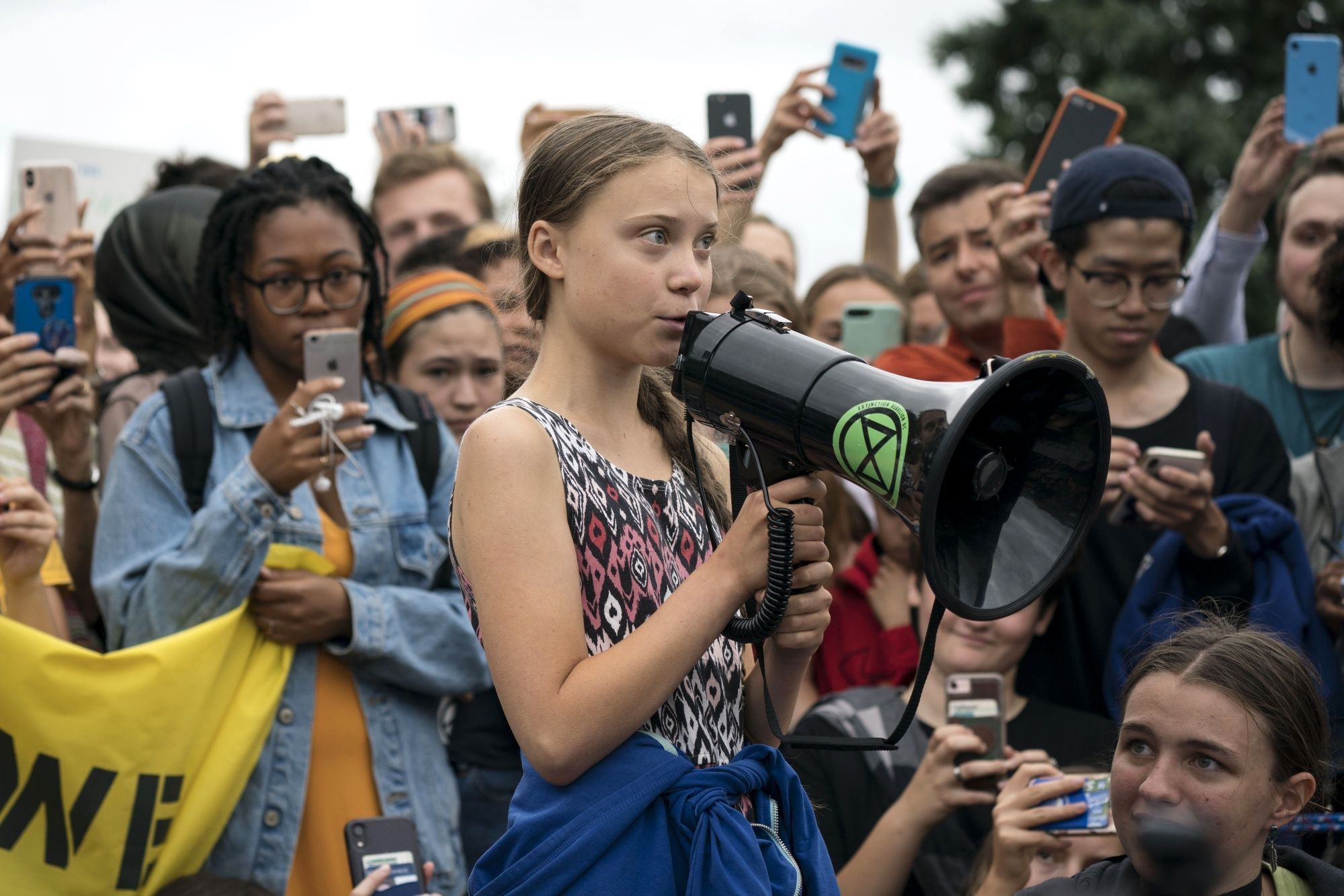 Teen Activist Greta Thunberg Joins Climate Strike Outside The White House