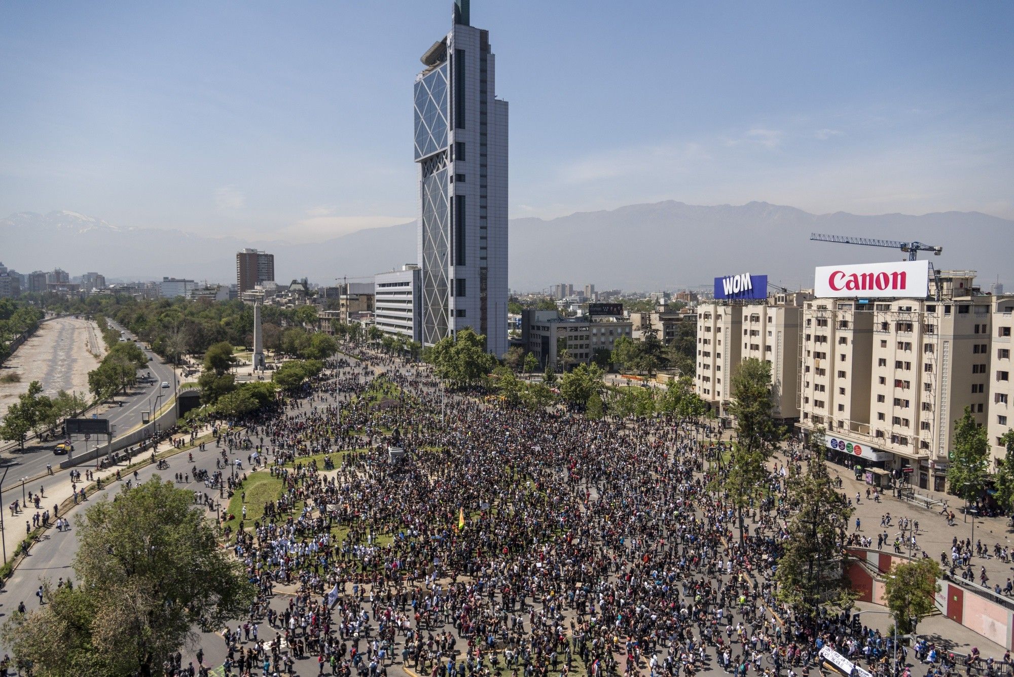 Chile ya lleva seis días de protestas.