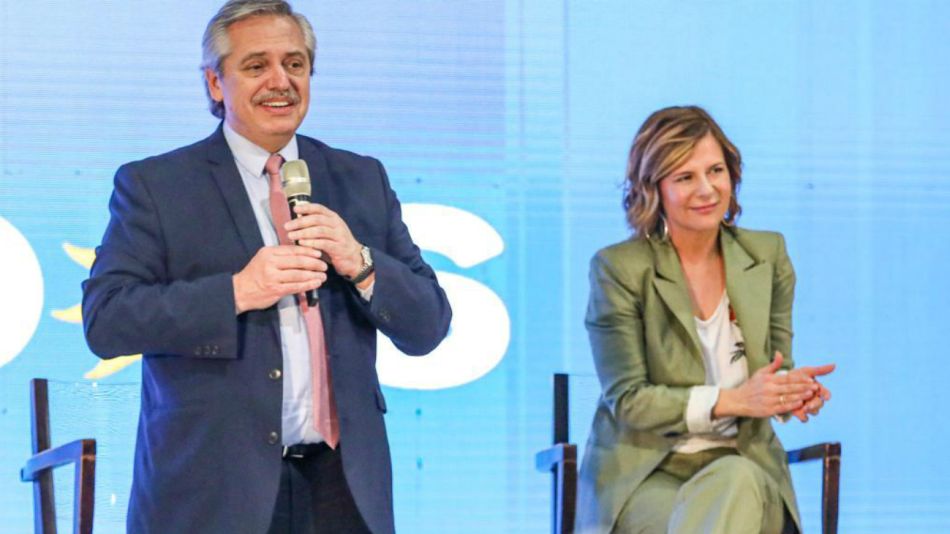 Alberto Fernández y Florencia Saintout