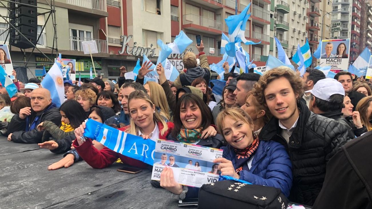 La marcha del "Sí se puede" en Mar del Plata.