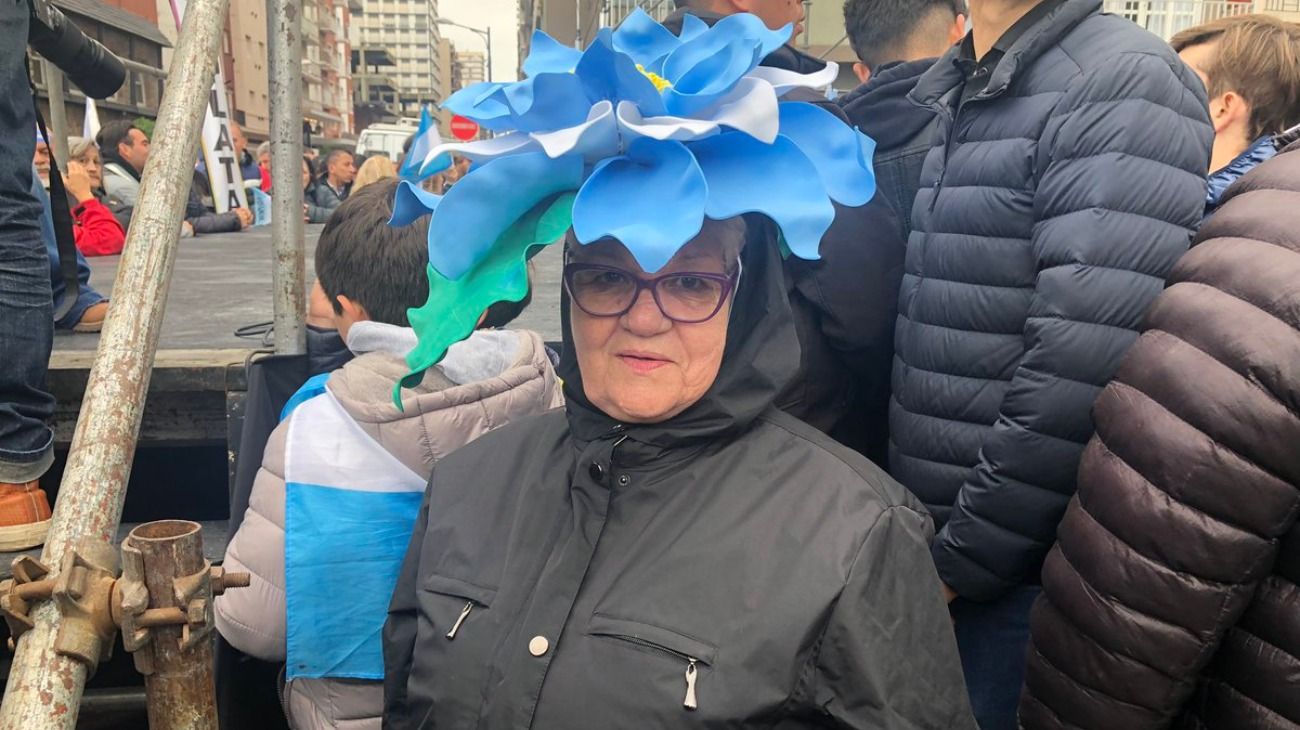 La marcha del "Sí se puede" en Mar del Plata.