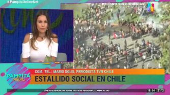 pampita sobre protestas chile